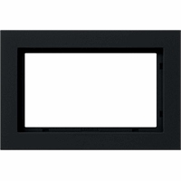 Zwart mat anderhalf afdekraam Gira E2 100109