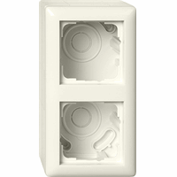 Gira System 55 Opbouwbehuizing 2-v afd.raam crème 106201 afbeelding 2