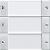 Gira System 55 Taster 3-v tekstkader Clear zuiver wit 213303 afbeelding 2