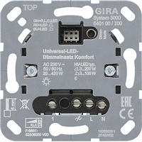 Gira Inb. Led dimmer univ. S3000 Komf. 1-v basiselement 540100