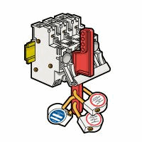 Legrand 021698 Hangslotvergr. tbv Zek.Houder afbeelding 2