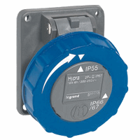 Legrand 051127 Inb WCD 230V 16A 4P Hypra Ip67 afbeelding 2