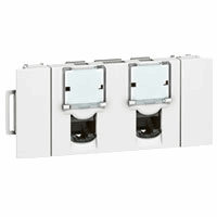 Legrand 076546 Dataconn 2Xrj45 C6E Ftp Wt afbeelding 2