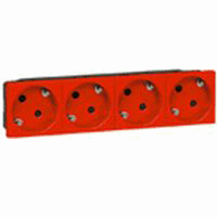 Legrand 077274 WCD RA Inb 4V 45Gr Rood afbeelding 2
