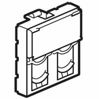 Legrand 078603 WCD Data 2V 2Mod Mosaic Wt afbeelding 2