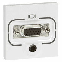 Legrand 078774 Mosaic Hd15 Fem+Jack 3.5mm Sch afbeelding 2