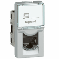 Legrand 079473 Dataconn 1Xrj45 C6A Stp 1M Alu afbeelding 2