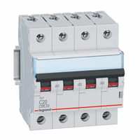 Legrand 403421 Mcb Tx3 4P B40A 6000 A afbeelding 2