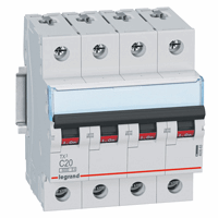Legrand 403563 Mcb Tx3 4P C20A 6000 A afbeelding 2