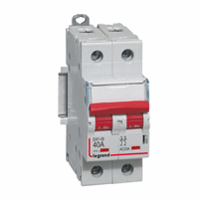 Legrand 406527 Schak. Dx3 2P 40A Rode Hendel afbeelding 2