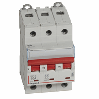 Legrand 406535 Schak. Dx3 3P 40A Rode Hendel afbeelding 2