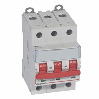 Legrand 406536 Schak. Dx3 3P 63A Rode Hendel afbeelding 2