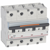 Legrand 409749 Mcb Dx3 4P B80A 25Ka afbeelding 2