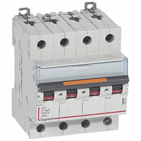 Legrand 409795 Mcb Dx3 4P C20A 25Ka afbeelding 2