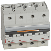 Legrand 409799 Mcb Dx3 4P C50A 25Ka afbeelding 2