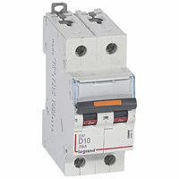 Legrand 409819 Mcb Dx3 2P D10A 25Ka afbeelding 2