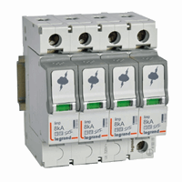 Legrand 412253 Oversp.T1+T2-4P-8Ka 1.3kv-320V afbeelding 2