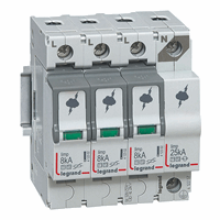 Legrand 412257 Oversp.T1+T2-3P+N-8Ka 1.3kv afbeelding 2