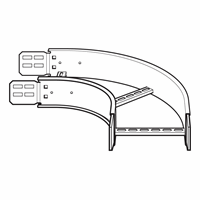 Legrand Efb15090300S Bochtst 316L B150 H150 90Gr afbeelding 2