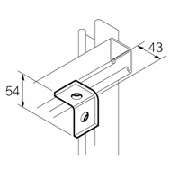 Legrand Sb501 Bevestigingshoek 90Gr Thvz 2-G afbeelding 2