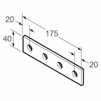 Legrand Sb509 Bevestigingsstrip 4-Gats Thvz afbeelding 2