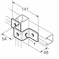 Legrand Sb515 Bevestigingsstrip Omega Thvz 1 afbeelding 2