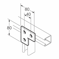 Legrand Sb600 Bevestigingshoek Verticaal Thv afbeelding 2