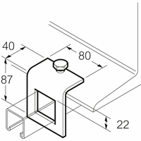 Legrand Sc85241 Bevestigingsspanplaat Thvz 87X afbeelding 2