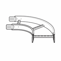 Legrand Zfb50090300G Bochtstuk Thvz B500 H100 90Gr afbeelding 2