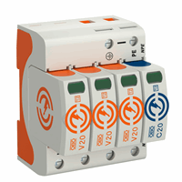 Obo V20-3+Npe-280 Surgecontroller V20 3-Polig + afbeelding 2