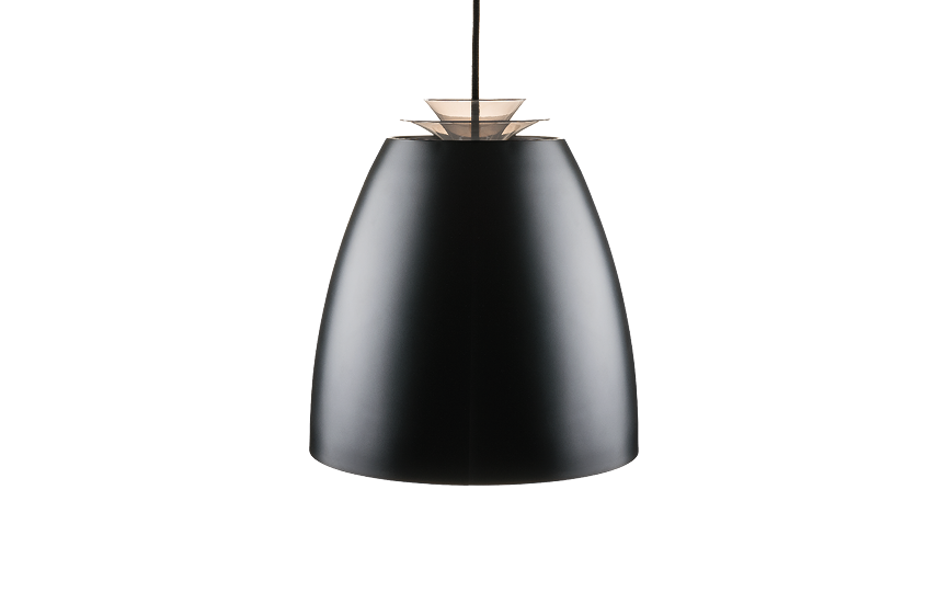SG Hanglamp Bell maxi zwart met goudkleurige binnenkant met LED lamp 15W 840 lumen