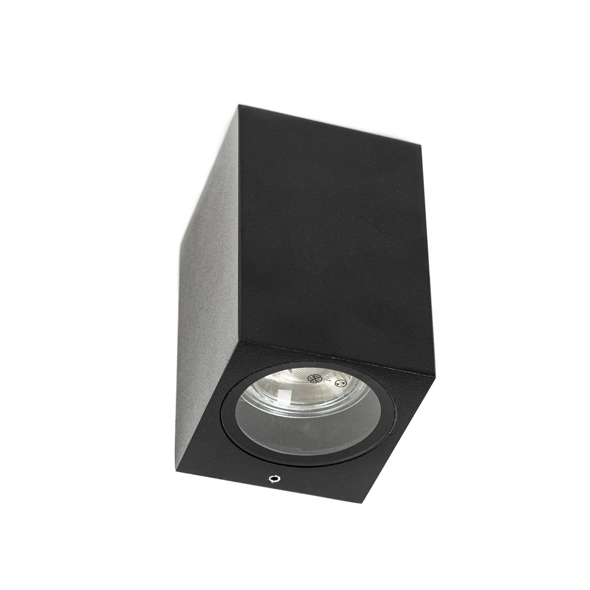 Wandarmatuur Led Gu10 Geo Down Ip54 Zwart