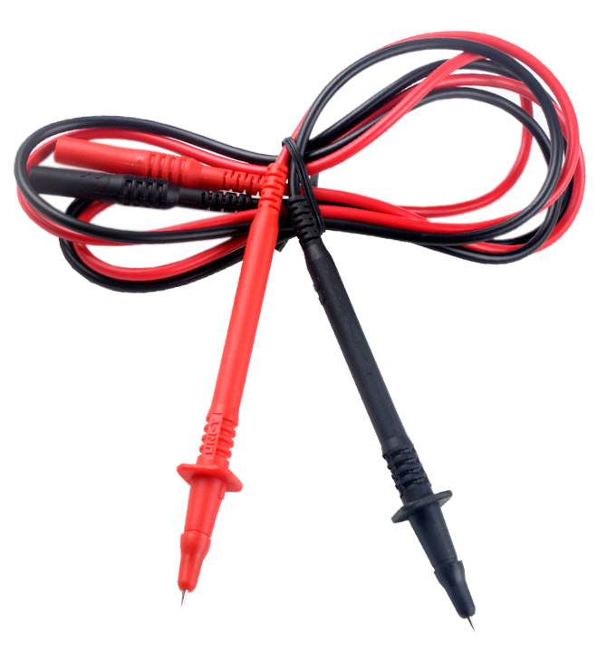UNI-T Set meetsnoeren (rood/zwart) recht UT-L07
