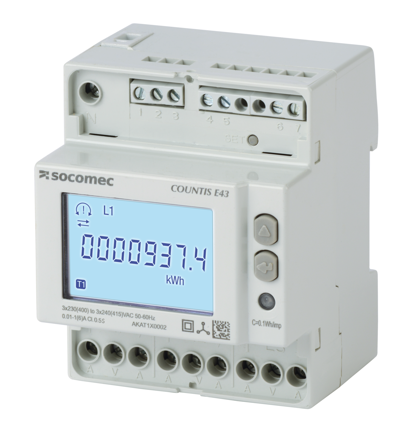 Socomec Countis E43 Ct-1/5A Modbus afbeelding 2