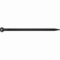 Bundelband 4,5x360mm met dubb. RVS lip zwart