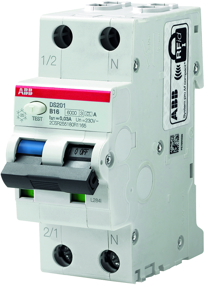Aardlekautomaat 1P+N, C kar, 16A, 300mA, 6kA afbeelding 2