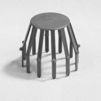 hwa pvc bolrooster 100 mm grijs afbeelding 2