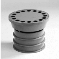 pvc balkonafvoerset met abs rooster 80 mm afbeelding 2