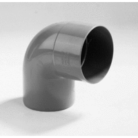 pvc bocht 60 mm mof spie 87.5 grijs