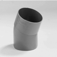 pvc bocht 80 mm mof spie 22.5 grijs