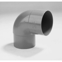 pvc bocht 80 mm mof verjongd spie 87.5 grijs