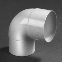 pvc bocht 100 mm mof verjongd spie 87.5 wit afbeelding 2