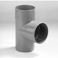pvc t-stuk 60 mm 2 x mof spie 85 grijs afbeelding 2