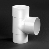 pvc t-stuk 100 mm 2 x mof verjongd spie 87.5 wit
