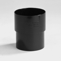 pvc verbindingsmof 80 mm lijmmof verjongd spie zwart