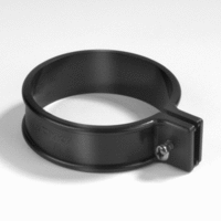 pvc ophangbeugel met schroef 75 mm zwart