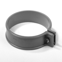 pvc ophangbeugel met schroef 125 mm grijs