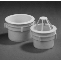 pvc uitloop met wartel 100 mm grijs
