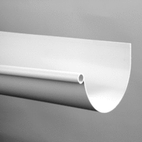 pvc halfronde mastgoot 120 mm grijs