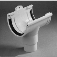 pvc midden uitloop 70-80 mm grijs afbeelding 2